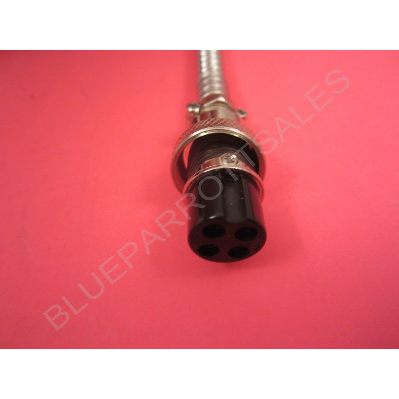 Astatic 636LC Chrome Noise Canceling 4 pin CB Radio Mic