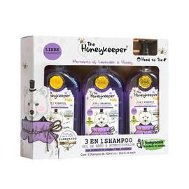The Honeykeeper Shampoo 3 en 1 con Lavanda. Pack 3 de 700 ml