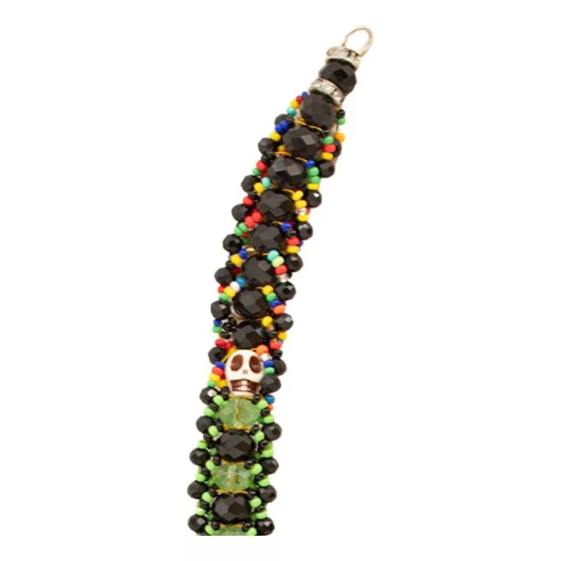 Ilde (pulsera) Tapete Zarabanda (ogun/verde/negro/multi)