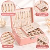 Double-Layer Jewelry Box for Organized Storage – Leather Case with