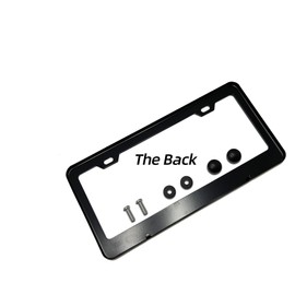 XHuiZio Mommys Money But I'm Mommy License Plate Frame for Car, Truck, RV, SUV, Matte Black Stainless Steel Car Tag Frame 2 Hole & Screws, 12x6 Inch Fits Standard US/Canada