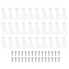 PATIKIL LED Strip Light Clips, 60 Pack Light Hooks Fixing Clips Clamp Holders with Screws for 3528/5050 Neon RGB Light Cable Ribbon, Transparent