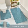 HOMORE Bathroom Rug Set 2 Piece, Soft Absorbent Bath Mats