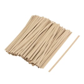 uxcell Long Strong Paper Twist Ties 4 Inches Quality Tie for Tying Gift Bags Art Craft Ties Manage Cords Khaki 200pcs