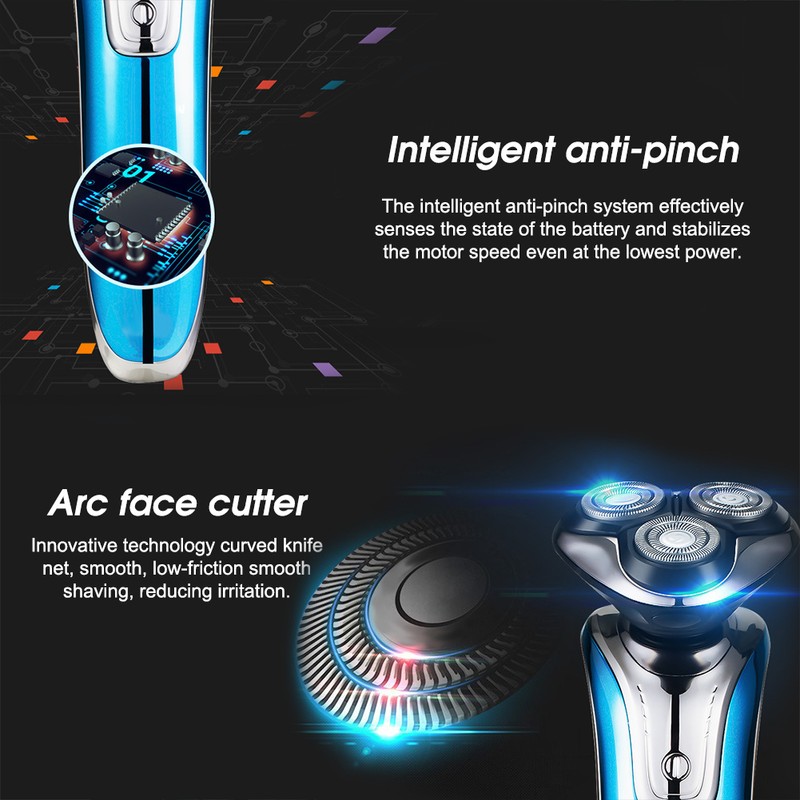 Electric Shaver Razor for Men 4 in 1 Rotary Shaver