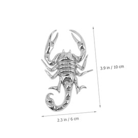 STOBAZA 2pcs Metal Scorpion Car Stickers Decals for Car Truck Auto Body Sticker Decal for Door