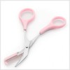 Premium Pink Eyebrow Razor & Scissor Grooming Set Set 4ea
