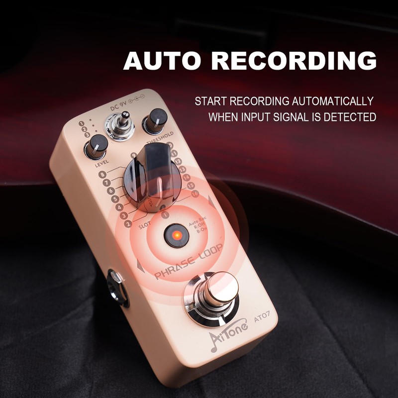 AITONE Looper Pedal Electric Guitar with Ultra-long 480 Minutes Looping