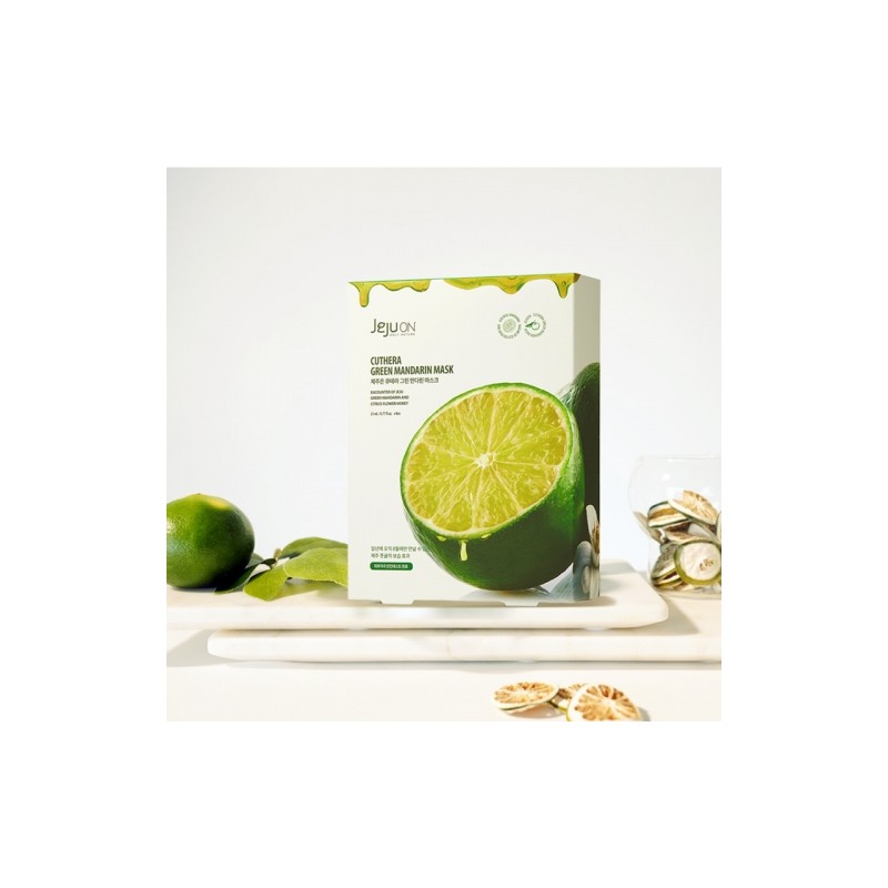 Jeju On Qterra Green Tangerine Mask Pack 23ml 8 sheets