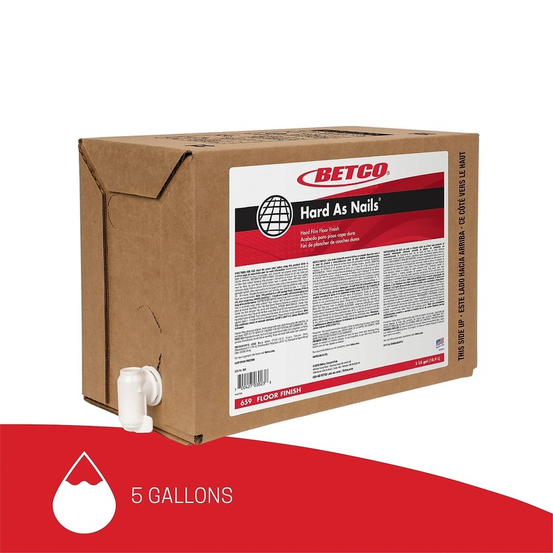 Betco® Hard As Nails® Floor Finish, 5 Gallons