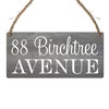 Customisable Wooden Address Plaque - Design Your Own - 190mm