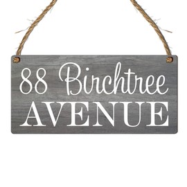 Customisable Wooden Address Plaque - Design Your Own - 190mm x 100mm - Perfect for Home or Office Entry