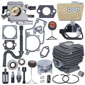 Adefol 52mm Big Bore Cylinder Piston Carburetor Air Filter Kit For Stihl MS380 038 New
