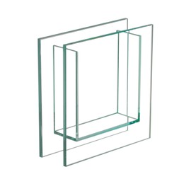 Royal Imports Flower Glass Vase - Flat Square Trim - 12"x12" Tall, Clear - Decorative Modern Floral Centerpiece Accent for Home Decor Living Room Bathroom, Kitchen, Shelf, Table, Entryway, Wedding