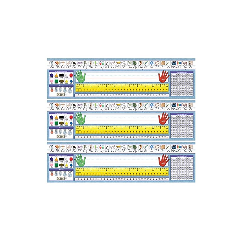 North Star Teacher Resources Traditional Manuscript Primary Desk Plates, 19"