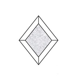 4"x7" Glue Chip Diamond Glass Bevel 10Pack