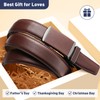 Nelbons Men's Belt width 3.0cm 1 1/8 inch, Leather Ratchet