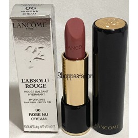 Lancome L'Absolu Rouge Lipstick Shade 06 ROSE NU Cream 3.4g / .12oz New In Box