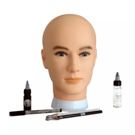 DermiMatch Practice head for smp scalp micropigmentation by DermiMatch