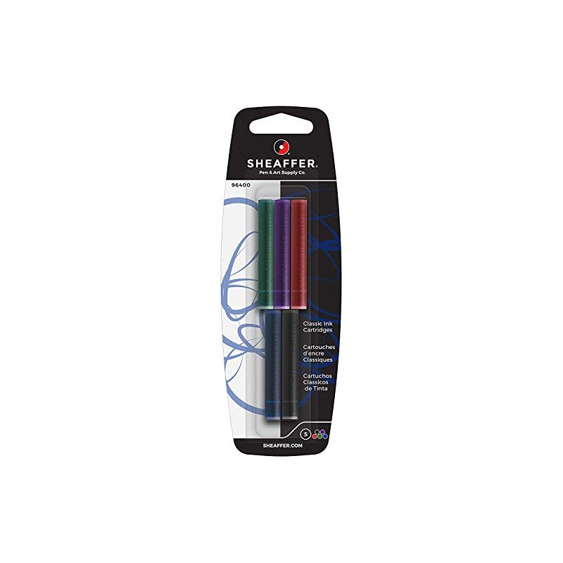 Sheaffer Refills Multicolor 5 Pack Fountain Pen Cartridge - SH-96400
