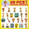 Mistree 50 Stickers Giraffe 5 cm Craft Sticker Set Children