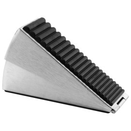 Door Stopper - Heavy Duty Door Stoppers Wedge Tall Door Stop for Bottom of Door Security Rubber,3 Inch High Adjustable Spring Loaded Spring,Door Wedge Stopper Suits Any Heavy Door (Black)