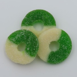 Beulah's Gummy Apple Rings, 2 Pound Package, 120 Pieces of Candy