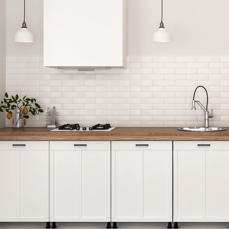 Ravinte 32 Pack 4 Inch Square Cabinet Handles Matte Black