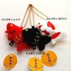 Goldfish Bell Demekin Mascot Key Chain Black