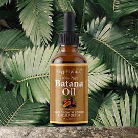 Gypsophila Batana Oil with Rosemary for Hair Growth - Nourish Scalp & Detox for Strong &Healthy Hair, Organic Batana Oil with Rosemary - Reduce Hair Loss & Detox Your Scalp (30 mL) Haircare Rosemary Oil Serum Moisturizer - Specification: 1 Bottle