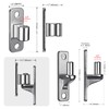 Dolibest Heavy Duty 304 Stainless Steel Gate Hinges, Non-Welded One-Piece