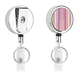 Retractable Badge Holder with Green Accents Retractable Id Badge Clips Name Badge Clips Badge Reels Retractable Cute Badge Reel for Office Workers Doctor Nurse