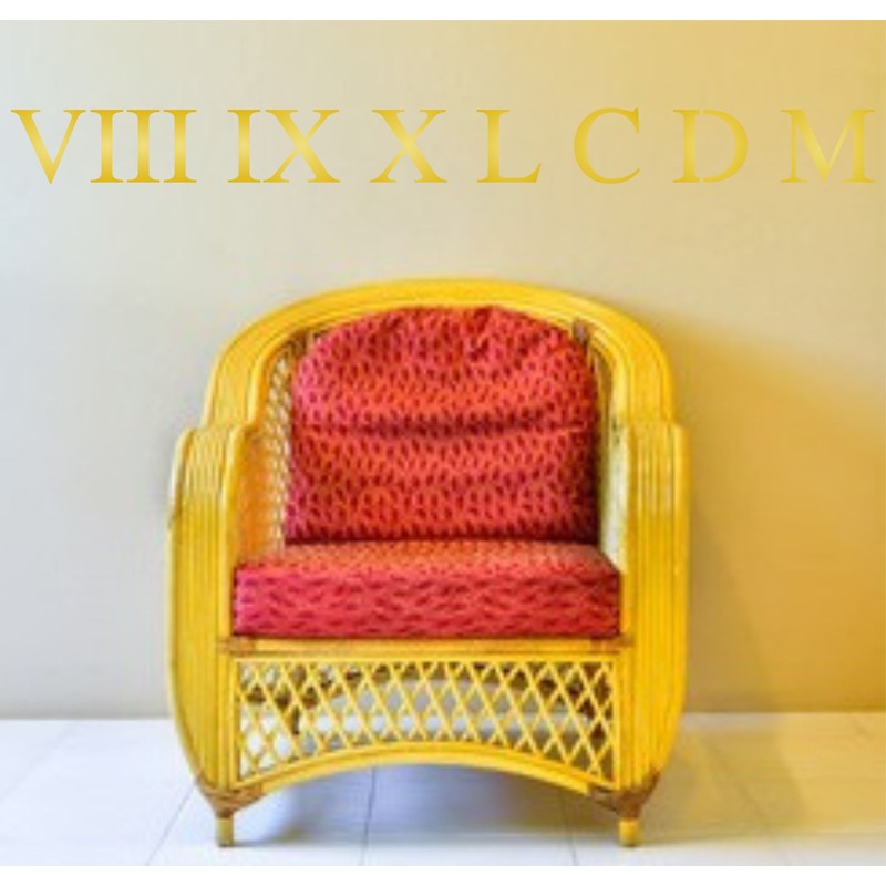 Roman Numerals Stencil 3/4" Reusable Small Roman Numerals