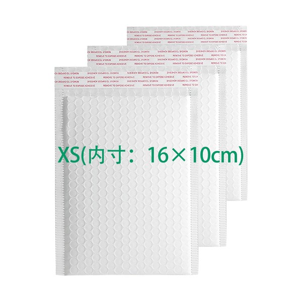 (10 pieces) Padded Envelopes, Waterproof, Cushioning Foam for Delivery, Air Cap Included [Inner Dimensions] 3.9 x 6.3 inches (100 x 160 mm) White Paperback Books and Other Small Items Shipping