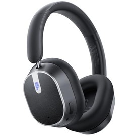 Auriculares híbridos con cancelación activa de ruido, auriculares Bluetooth sobre la oreja de 120 horas de reproducción, auriculares inalámbricos Blue