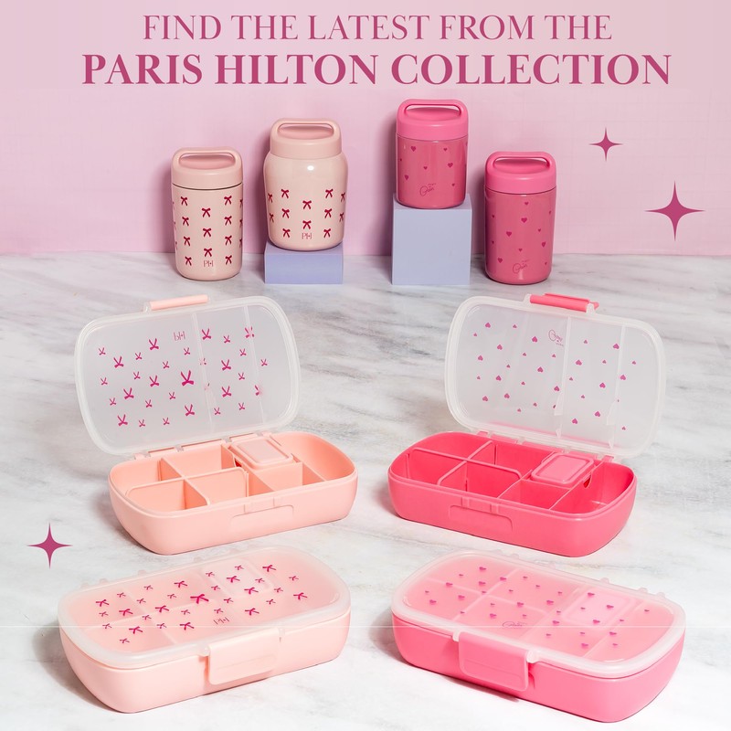 Paris Hilton Stainless Steel Food Jar, Double Wall Vacuum Sealed
