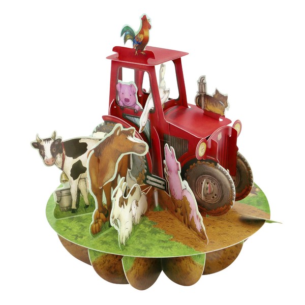 Farm Animals 3D Pop Up Card