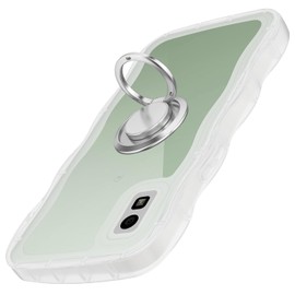 Aquos Wish/Wish2 Case Clear with Ring Stand for Aquos Wish2 SH-51C SHG06 A104SH SH-M20 Wave Magsef Cute Soft TPU Lens Protection Reinforced Corner Protection Shock Absorption Ultra Lightweight Ultra