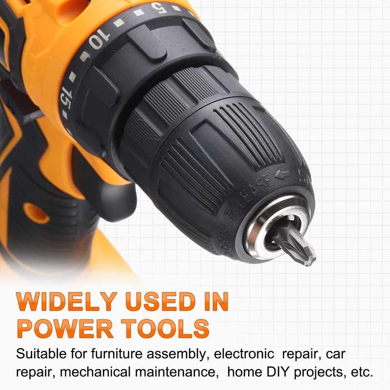sourcing map 3pcs PZ1/PZ2/PZ3 Screwdriver Bit 1/4" Hex Shank 25mm/1"
