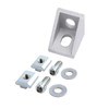 2020 Series Aluminum Profile Connector Set 20pcs Corner Bracket 40pcs