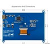 waveshare 7inch HDMI LCD IPS Capacitive Touch Screen 1024×600 Display