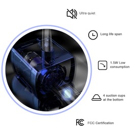 Crystal Cat Water Fountain Stainless Steel with 4 Filters and 4 Sponges, 101oz/3L Pet Fountain with LED Light for Cats and Dogs (Grey)