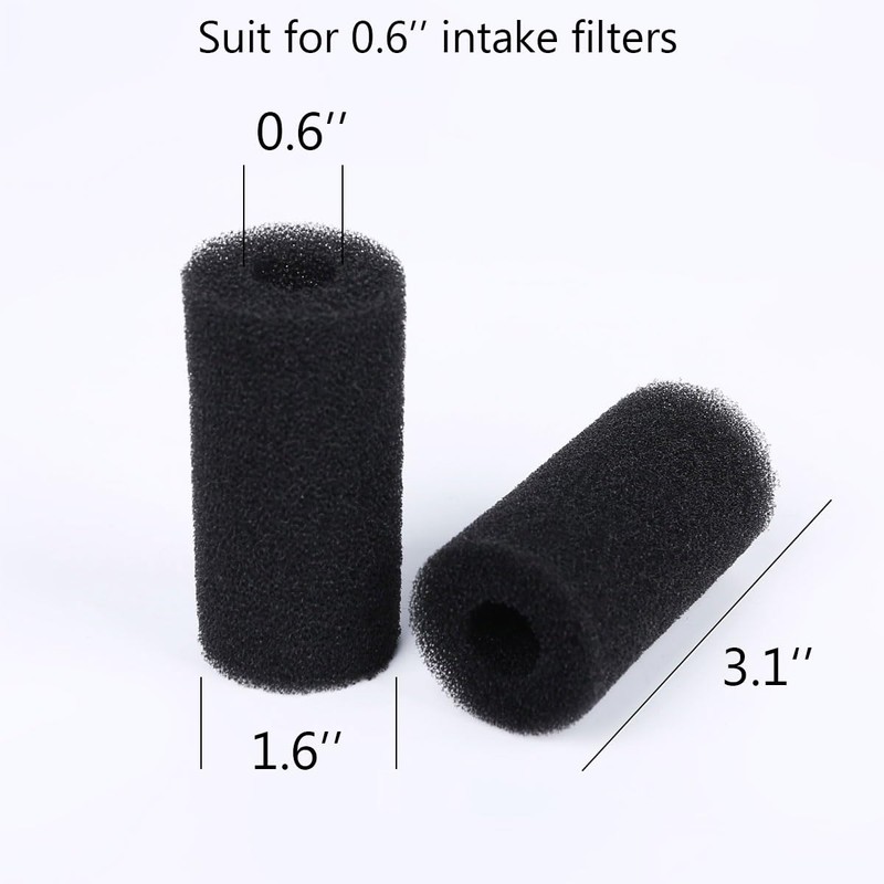 QIHYCUF 8 Pack Pre-Filter Sponge Aquarium Pre Filter Foam Rolls