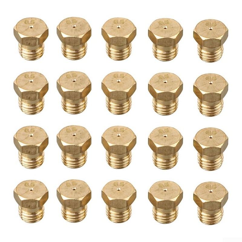 Pack of 20 Burner Nozzles, 0.5 mm Burner Gas Stove
