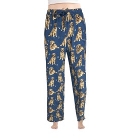 Golden Retriever Pajama Pants – Cotton Blend - All Season sleep pants - Comfort Fit Lounge Pants for Women and Men – Golden Retriever Gifts