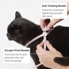 BuddyArmor Cat Harness and Leash Set, Lightweight Escape Proof Cat