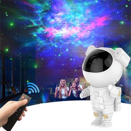 Astronaut Galaxy Projector, 2024 Upgraded Space Buddy Star Projector with Timer, 360°Adjustable Spaceman Night Light Lamp, Sky Light Projecter Gifts for Kids/Adults/Bedroom/Party/Home Décor