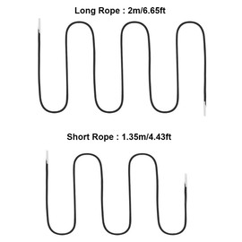 MansWill 4 Pcs Replacement Cord for Zero Gravity Chair, Universal Recliner Elastic Laces/Chair Accessories Repair Tool Kit for Lounge Chair, Bungee Chair - 2.2m & 1.4m (7.2ft & 4.6 ft)