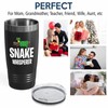 Snake Lovers Black Edition Viking Tumbler 20oz - Snake whisperer