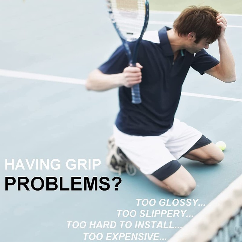 ILLUVA 3 Pack Racket Grip Tape, Anti Slip Tennis Overgrips
